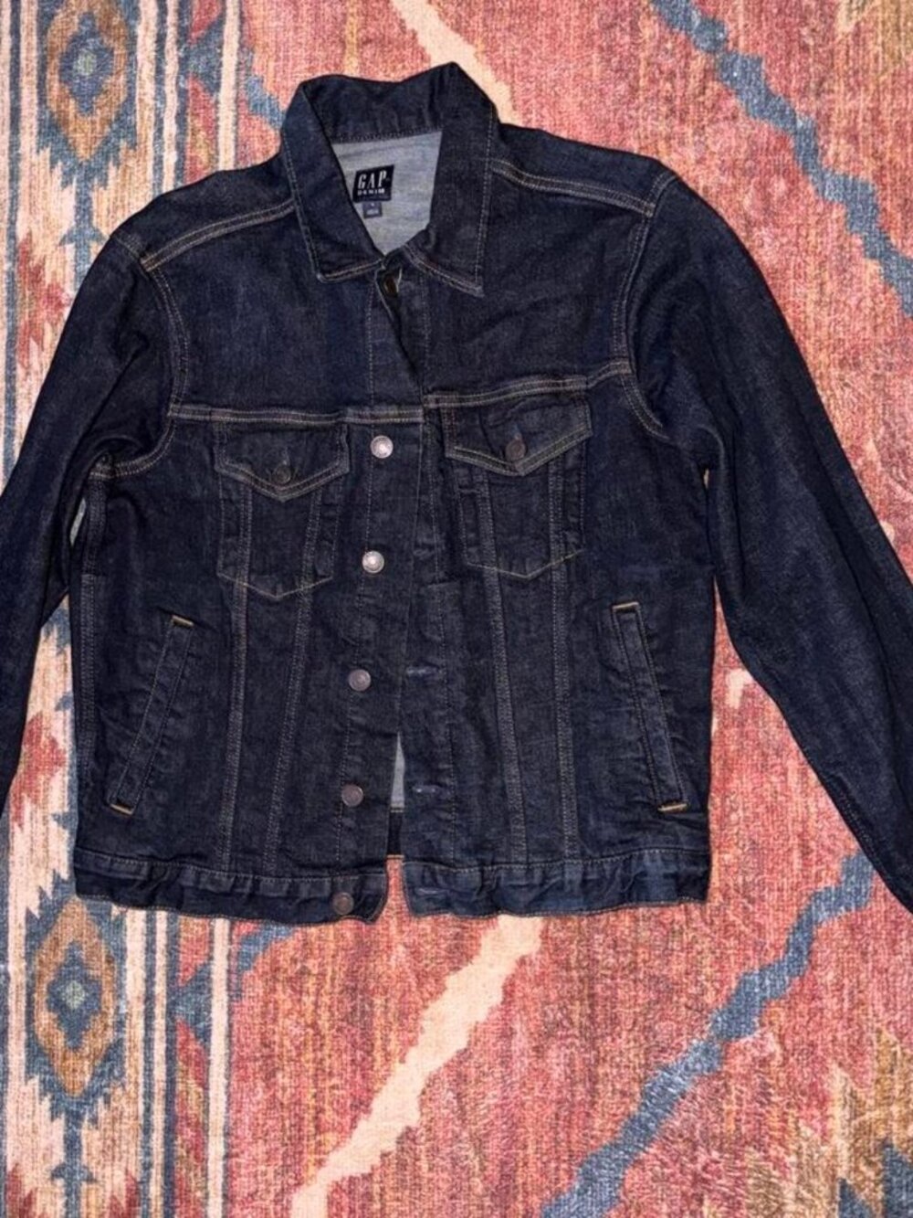 Gap Men's Navy and Blue Jacket